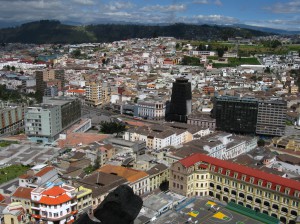 Blick ueber Quito